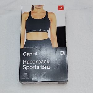 GapFit Racerback Sports Bra In Black Size XS NWT